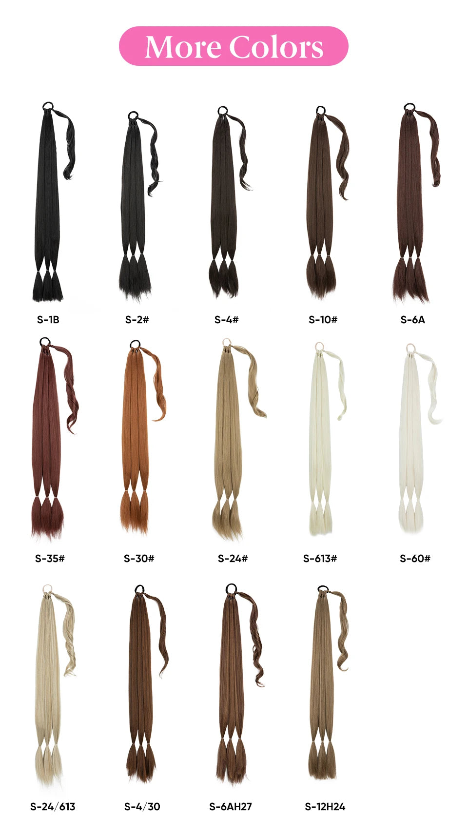 Long Flexible Ponytail 85 cm