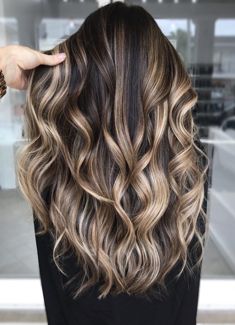 Dark Brown Balayage