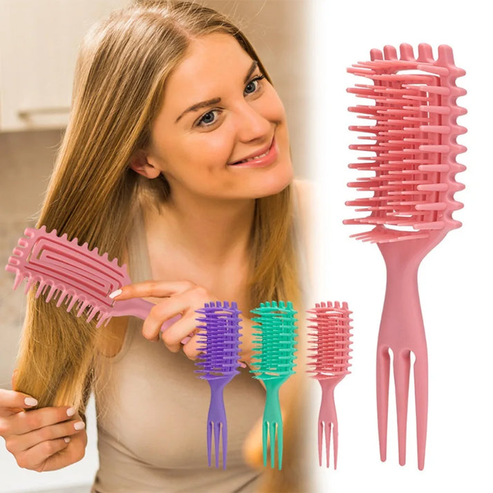 vented curly hair styling and defining brushes